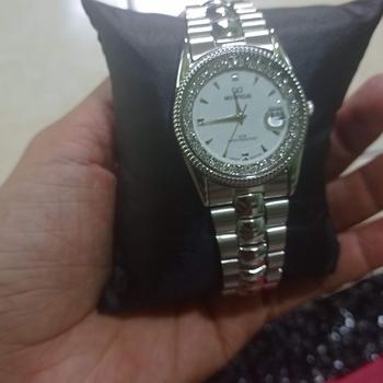 Product Review of Mirage Watch - Jam Tangan Analog Wanita Casual Silver Permata RX M Tahan Air Kaca Stainless Watches from Tokopedia customer review 0