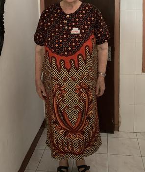 Product Review of Daster Jumbo Kencana Ungu label coklat from Tokopedia customer review 2
