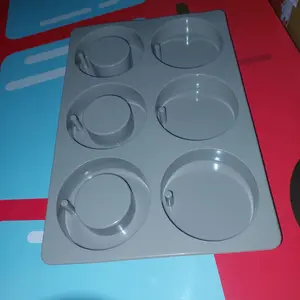 Cetakan Sabun Lilin Wax Bulat 6 Cav Silikon Round Silicone