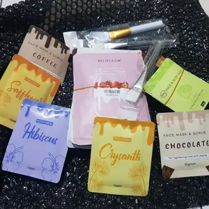 R - Masker Organik My Face & Body Mask Masker Bubuk Clay Mask Organic Coffee Greentea