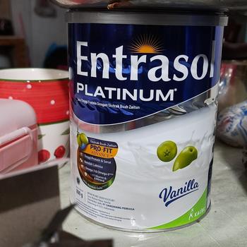 Product Review of ENTRASOL PLATINUM VANILLA 800 G from Tokopedia customer review 1