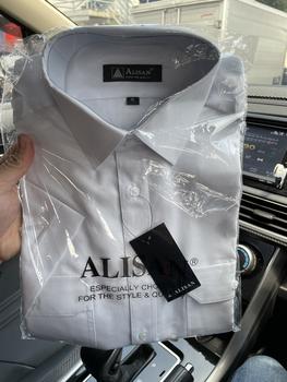Product Review of Alisan Kemeja Putih Pangkat Kantong Dua Pendek Dinas Pilot from Tokopedia customer review 0