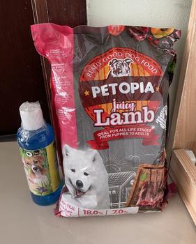 Product Review of PETOPIA  DOG DRY FOOD - 800GR - 1KG - MAKANAN ANJING from Tokopedia customer review 0