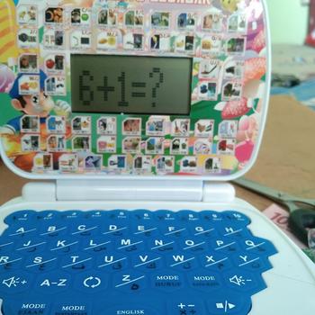 Product Review of Mainan Edukasi Anak Laptop Karakter Mini 4 bahasa Fitur layar Toys Alat Perempuan from Tokopedia customer review 1