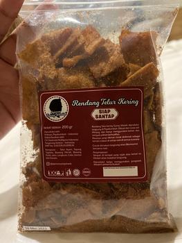 Product Review of Keripik Rendang Telur Telor Kering Minang Padang Payakumbuh Asli 200gr from Tokopedia customer review 0