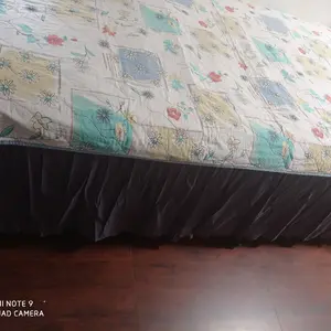 Rok kasur | Bedskirt | Penutup Ranjang kolong kasur | Katun Premium Polos Karet Rumbai