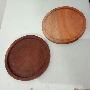 Product Review of SALE !!! wood coaster Rustic / tatakan gelas kayu diameter 10cm from Tokopedia customer review 2