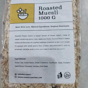 Product Review of Roasted Muesli Fruit & Seed 1KG - by Granola Addict from Tokopedia customer review 0