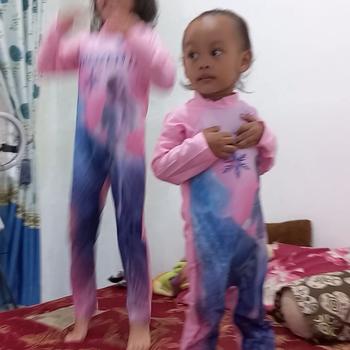 Product Review of Baju renang anak perempuan muslim lengan panjang frozen mlp hk import from Tokopedia customer review 0