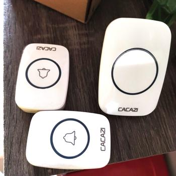 Product Review of Avvic x CACAZI Wireless DoorBell Waterproof 1 Receiver 2 Transmitter Baterai Bel Black Pintu White Kotak from Tokopedia customer review 0