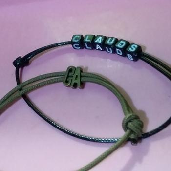 Product Review of Gelang Tali Inisial Nama Huruf Dadu Custom Pria Wanita Couple Sahabat from Tokopedia customer review 2