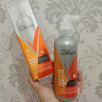 Product Review of Makarizo Advisor Hair & Scalp Tonic 240mL - 2 in 1 Untuk Rambut Rontok dan Ketombe / Memperkuat Akar Rambut from Tokopedia customer review 2