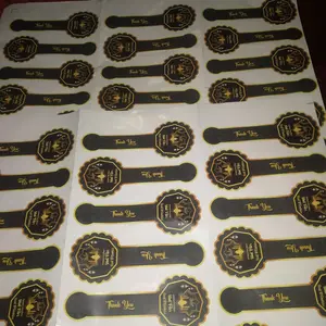 Stiker label/sticker produk/stiker segel paket 30 pcs FREE DESAIN