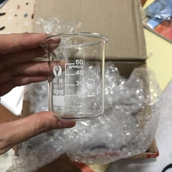 Product Review of Cangkir Gelas Ukur Takaran Kopi Borosilicate Glass 50ml - GG-17 from Tokopedia customer review 0
