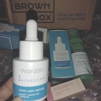 Product Review of WARDAH 5% Azeclair + Salicylic Acid serum Acnederm Acne Care 15 ml - Serum dengan Tea Tree Oil - Serum Jerawat dan Mencerahkan Kulit - Menyamarkan Noda Bekas, Mengurangi Minyak Berlebih - Skincare from Tokopedia customer review 1