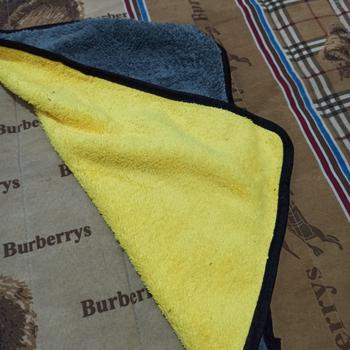 Product Review of Microfiber Kain Lap 30x30 cm Kain Lap Serbaguna 2 Sisi Halus 500 GSM from Tokopedia customer review 1
