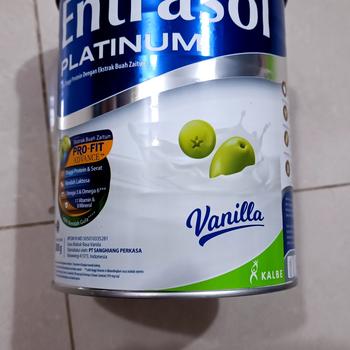 Product Review of ENTRASOL PLATINUM VANILLA 800 G from Tokopedia customer review 2
