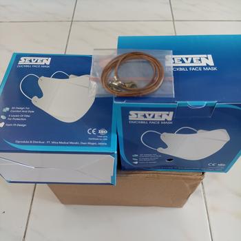 Product Review of Masker Seven Duckbill 4ply isi 50 / Masker Duckbill 4 ply from Tokopedia customer review 1
