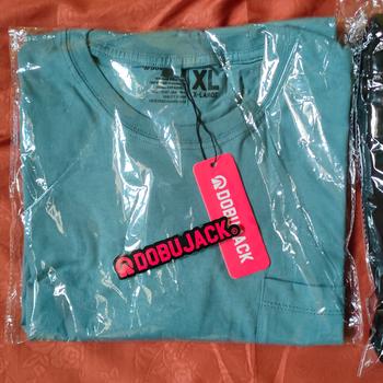 Product Review of Dobujack Tshirt Tasca Pocket Blue Tees from Tokopedia customer review 0