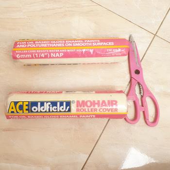 Product Review of Refill Bulu Kuas Roll Cat Minyak dan PU ACE OLDFIELDS MOHAIR 230mm from Tokopedia customer review 0