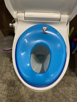 Product Review of Puku Assist Potty Seat 2-5yr 17408 - Dudukan Toliet Anak BLUE from Tokopedia customer review 0