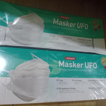 Product Review of Masker Onemed KF94 / Masker Onemed UFO isi 20 from Tokopedia customer review 0