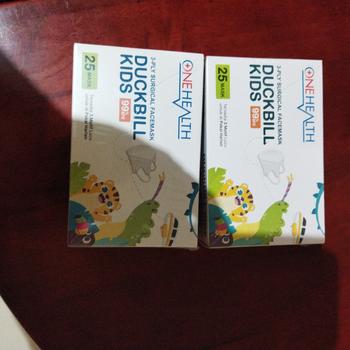 Product Review of Masker Duckbill Kids OneHealth isi 25 Pcs from Tokopedia customer review 0