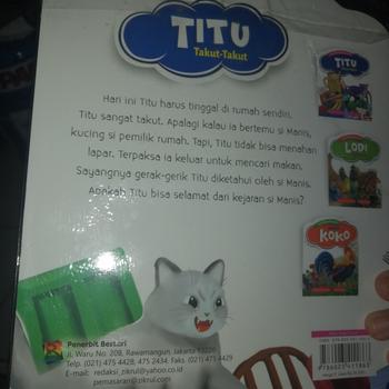 Product Review of Seri Fabel Pengendalian diri - Titu takut takut - bestari kids from Tokopedia customer review 1