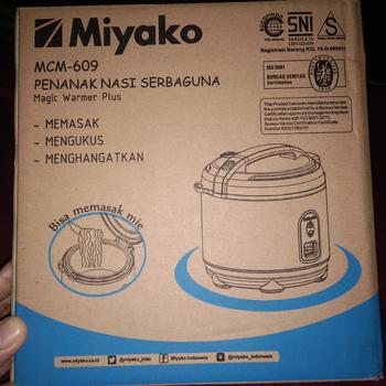 Product Review of Rice Cooker Miyako MCM 609 Magiccom kecil 0,6 liter from Tokopedia customer review 1