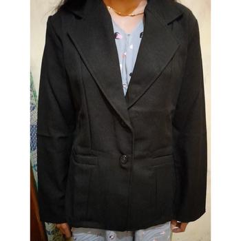 Product Review of Jas Blazer Wanita Jas Kerja Kantor Cewe Polos Dewasa Anak Jaket Blezer Cewek Pakaian Formal Kantoran Dasar Hitam Abu  Bahan Panjang Kancing Jumbo Big Size Cardigan Rompi Outer Perempuan  Ootd Korean Style Seragam Slimfit from Tokopedia customer review 1