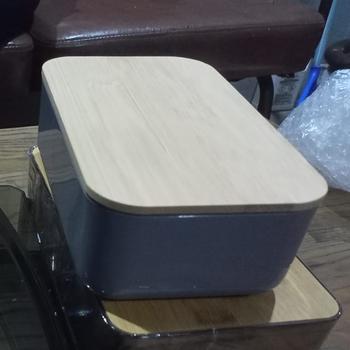 Product Review of 【TEC】BAKO Bento Box Kotak makanan Bekal Makanan Kotak Penyimpanan Makanan Lunch box Kotak Bekal Estetik Kayu minimalis Kotak Makan Tempat Makan Sendok Garpu from Tokopedia customer review 0