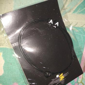 Product Review of Gelang Tali Inisial Nama Huruf Dadu Custom Pria Wanita Couple Sahabat from Tokopedia customer review 0