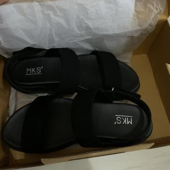 Product Review of MKS Shoes Emora Sandal Black from Tokopedia customer review 0