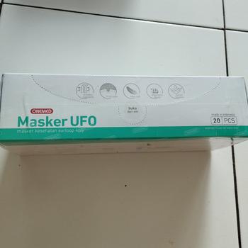 Product Review of Masker Onemed KF94 / Masker Onemed UFO isi 20 from Tokopedia customer review 1