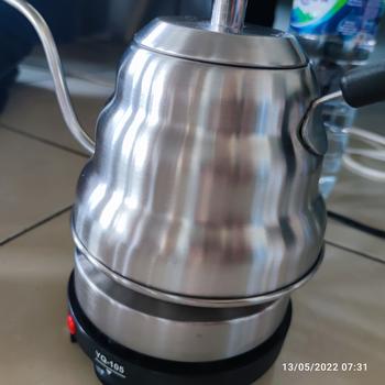 Product Review of Gooseneck Kettle 1000mL dengan termometer Teko Leher Angsa V60 Tools from Tokopedia customer review 3