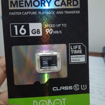 Product Review of ROBOT Memory Card / Kartu Memori HP / Micro SD (8GB/16GB) Class 10 from Tokopedia customer review 0