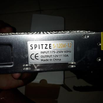 Product Review of SPITZE Trafo Adaptor Power Supply 12V 10A 120W DJAMIN FULL POWER GARANSI 3BLN power supply titanium from Tokopedia customer review 3