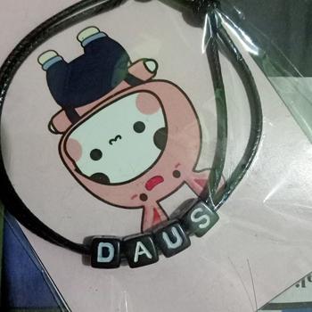 Product Review of Gelang Tali Inisial Nama Huruf Dadu Custom Pria Wanita Couple Sahabat from Tokopedia customer review 0