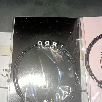 Product Review of Gelang Tali Inisial Nama Huruf Dadu Custom Pria Wanita Couple Sahabat from Tokopedia customer review 1