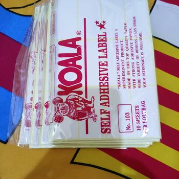 Product Review of Kertas Sticker Label Koala 103 & 121 - 121 from Tokopedia customer review 0