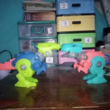 Product Review of TAIYO Mainan Anak DIY Dino Dinosaurus Rakit Edukasi Obeng Puzzle Dinosaur from Tokopedia customer review 0