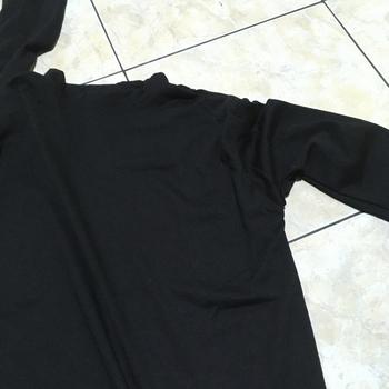 Product Review of Baju Manset Kaos Polos Hitam Putih from Tokopedia customer review 0