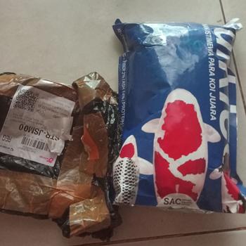 Product Review of Pakan Pelet Makanan Ikan Koi Apung 1 Kg Bulkie Hi Growth from Tokopedia customer review 0