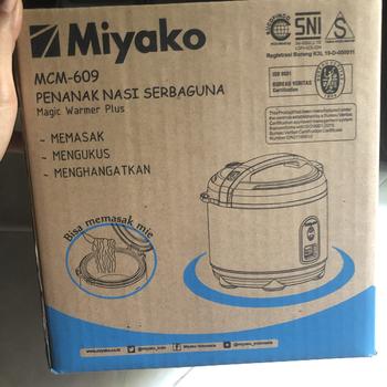 Product Review of Rice Cooker Miyako MCM 609 Magiccom kecil 0,6 liter from Tokopedia customer review 2