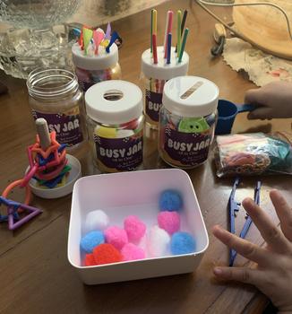 Product Review of Mainan Montessori Edukasi Anak Bayi Sensory Play Busy Jar Mulai 9 Bula from Tokopedia customer review 0