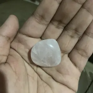 CRYSTALMINE Rose Quartz Crystal Tumble / Batu Alam Kristal Healing Energy Tumbled Stone Natural