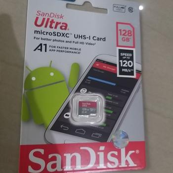 Product Review of Micro SD 128GB Sandisk Ultra A1 UHS-I up to 120Mb/s - Garansi Resmi from Tokopedia customer review 1