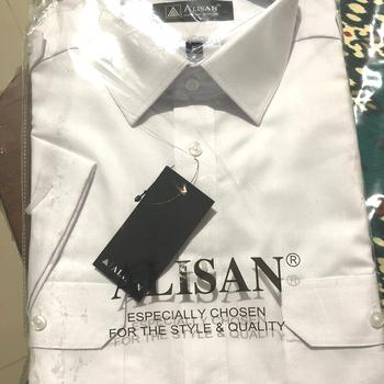 Product Review of Alisan Kemeja Putih Pangkat Kantong Dua Pendek Dinas Pilot from Tokopedia customer review 0