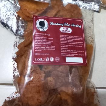 Product Review of Keripik Rendang Telur Telor Kering Minang Padang Payakumbuh Asli 200gr from Tokopedia customer review 0