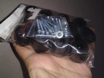 Product Review of AK-02 Alas Karet Bulat Hitam Ambalan Tatakan Kaki Kursi Meja Bangku from Tokopedia customer review 0
